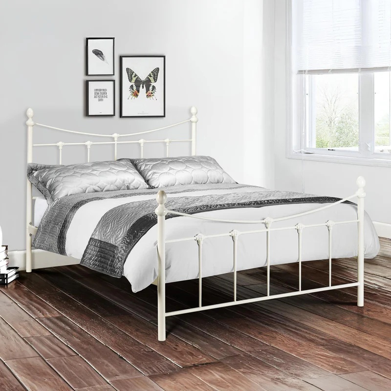 Julian Bowen Rebecca Bed - Stone White