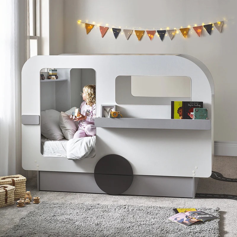 Julian Bowen Tourer Caravan Bed - Vapor Grey & White