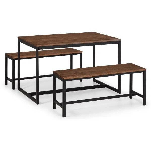 Julian Bowen Tribeca Bench - Walnut