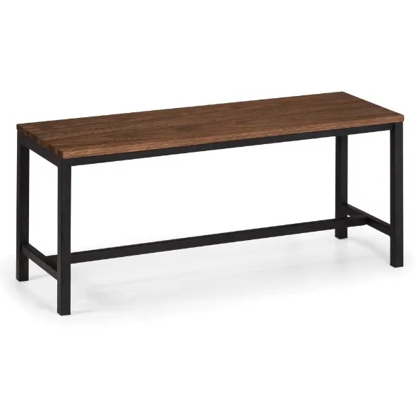 Julian Bowen Tribeca Bench - Walnut