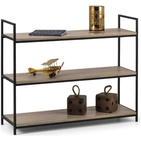Julian Bowen Tribeca Low Bookcase - Walnut