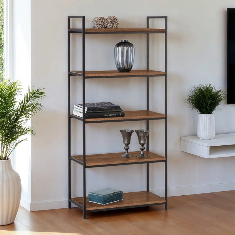 Julian Bowen Julian Bowen Tribeca Tall Bookcase - Walnut