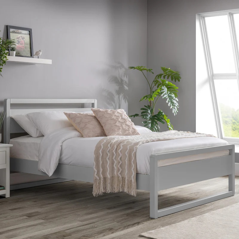 Julian Bowen Grey Venice Bed - Dove - 135Cm Double