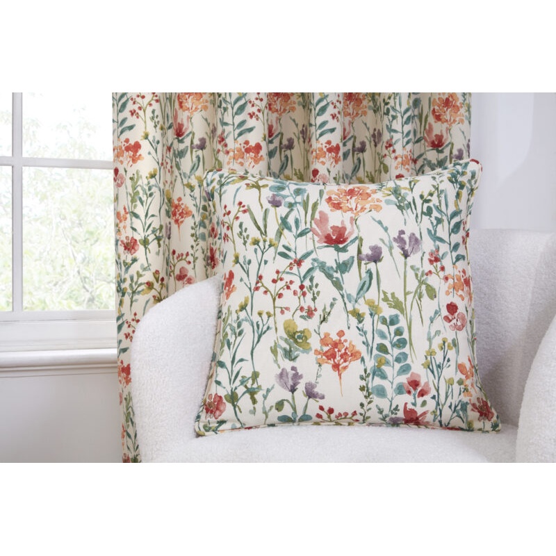 Sundour Pink/Green/Ivory Amaryllis Filled Cushion 46Cm - Multi