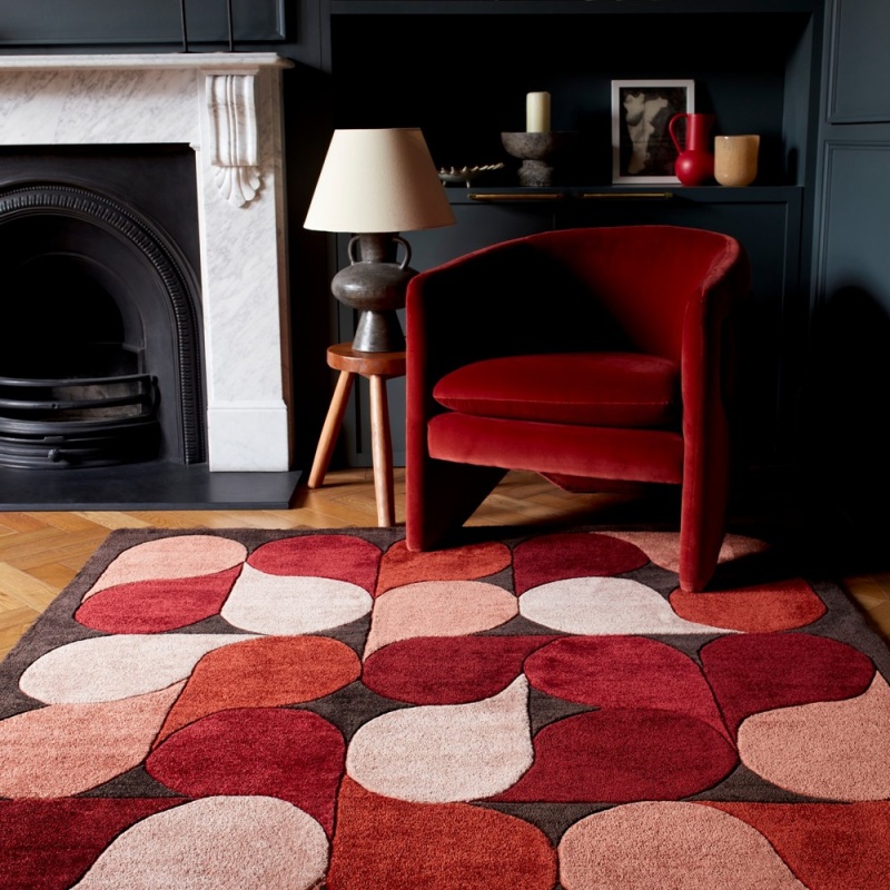 Asiatic Romy 14 Jive Geometric Rug - Red | Downtown