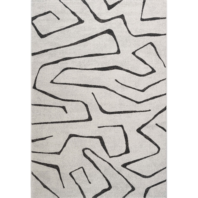 Mastercraft Mastercraft 034-0145/6131 Liberty Heatset Rug - White/Charcoal