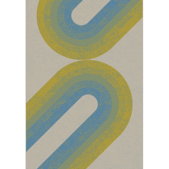 Mastercraft 471.40.Gc601 Moda Modern Rug - Green/Blue