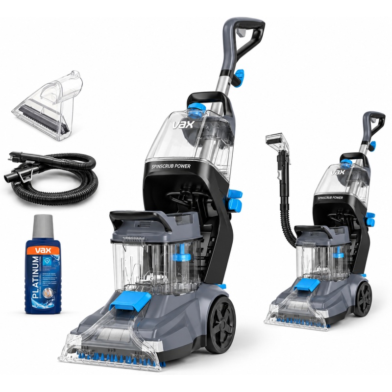 Vax Vax CDCW-SSXS SpinScrub Power Carpet Washer - Grey & Tiger Blue
