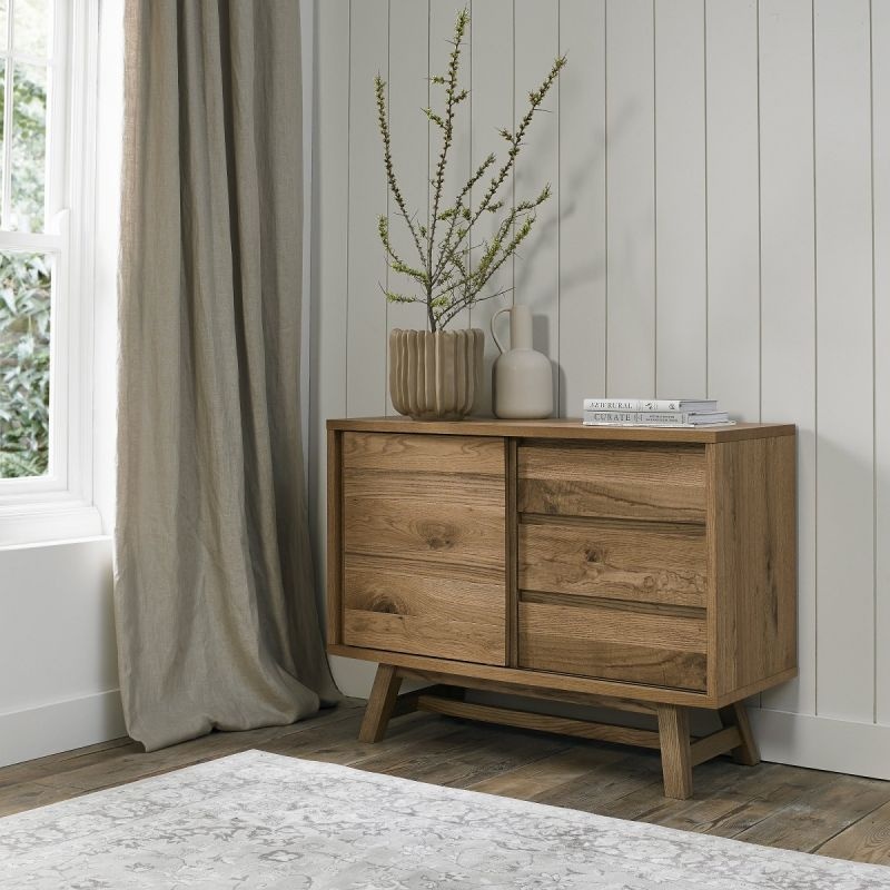 Bentley Designs Grain Brandon Rustic Oak Narrow Sideboard