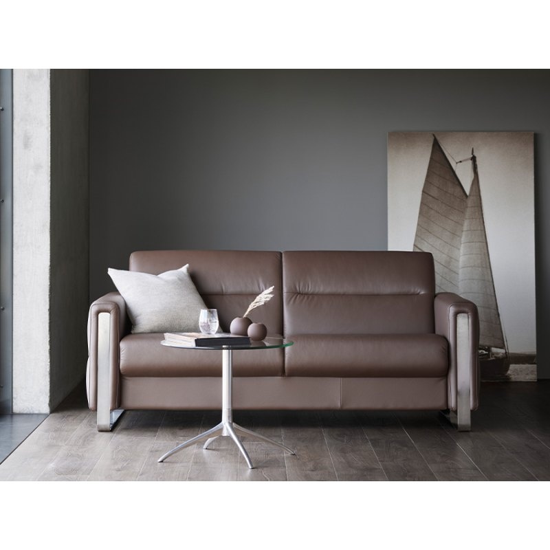 Stressless Fiona Leather 2 Seater Sofa - Batick Leather - 1 x Upholstered Arm LHF