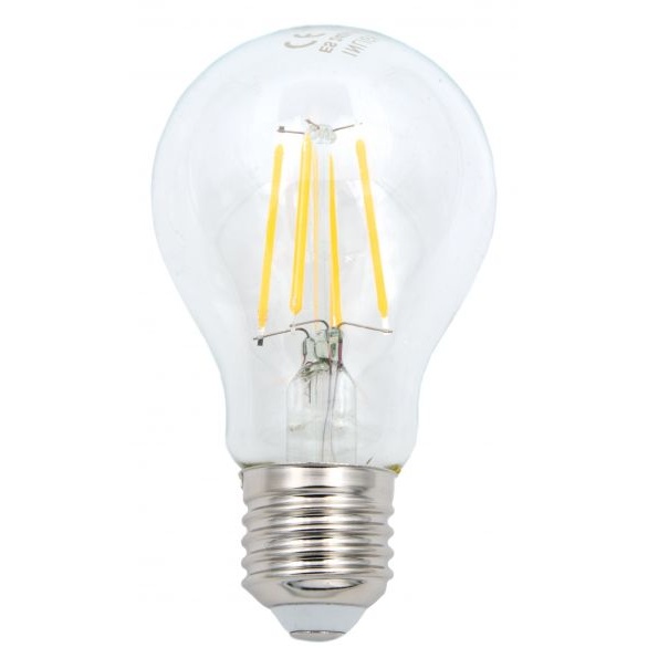 Bhs White Dimmable 6W Filament Led E27 Gls - Warm