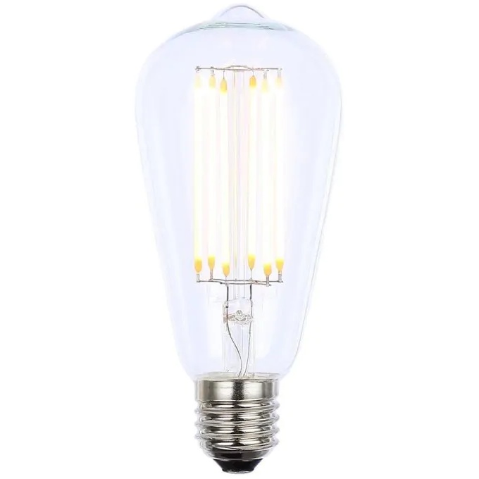 Bhs White Dimmable Led Vintage Teardrop 6W E27 Clear - Warm