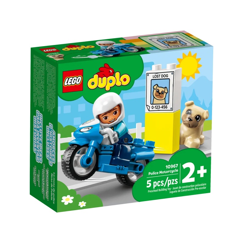 Image of LEGO Duplo 10967 Town Police Motorcycle