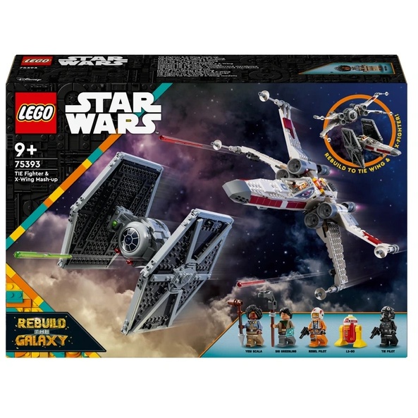Image of LEGO Star Wars 75393 TIE Fighter and X-Wing Mash-up