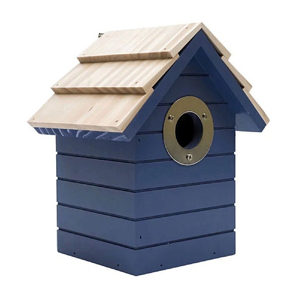 Henry Bell Beach Hut Nest Box Dark Blue