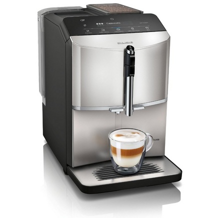 Siemens Silver Tf303g07 Bean To Cup Fully Automatic Coffee Machine - Inox Metallic
