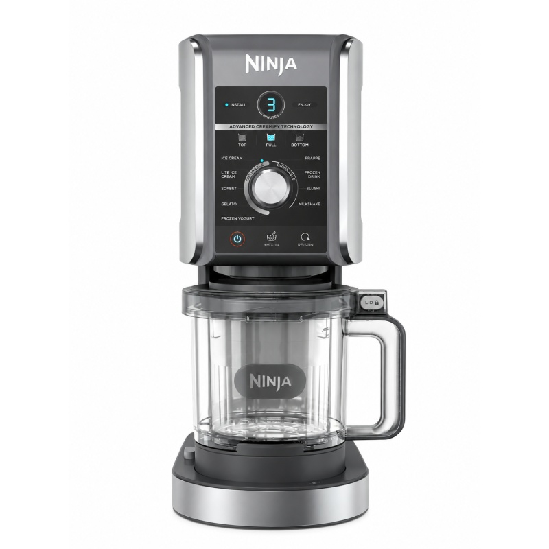 Ninja Ninja NC501UK CREAMi Deluxe 10-in-1 Ice Cream & Frozen Drink Maker - Black