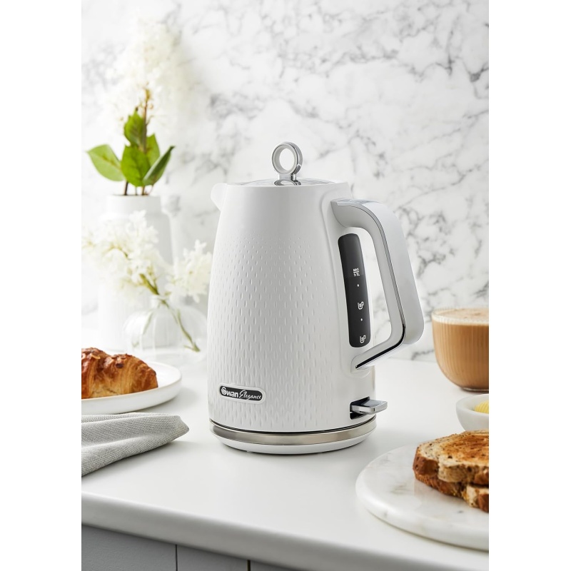 Swan SK14016WHT Elegance Kettle White Downtown