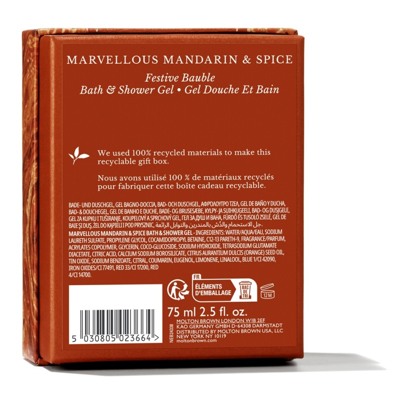 Molton Brown Marvellous Mandarin & Spice Festive Bauble Downtown