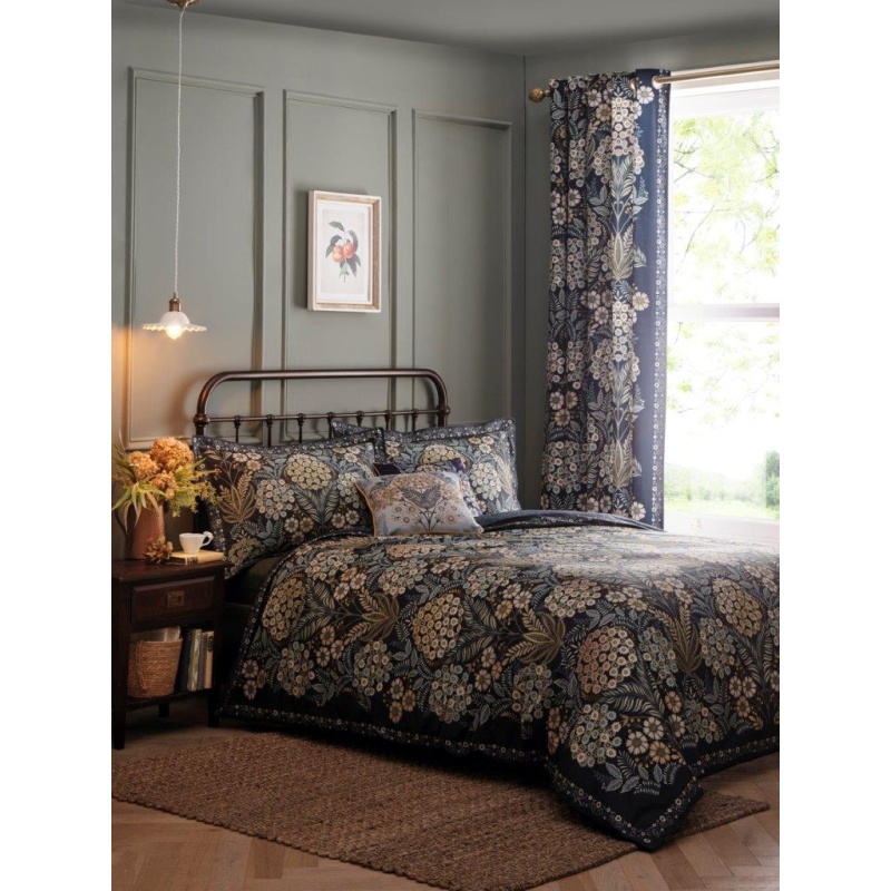 Appletree Green Evelina Duvet Set - Navy - King