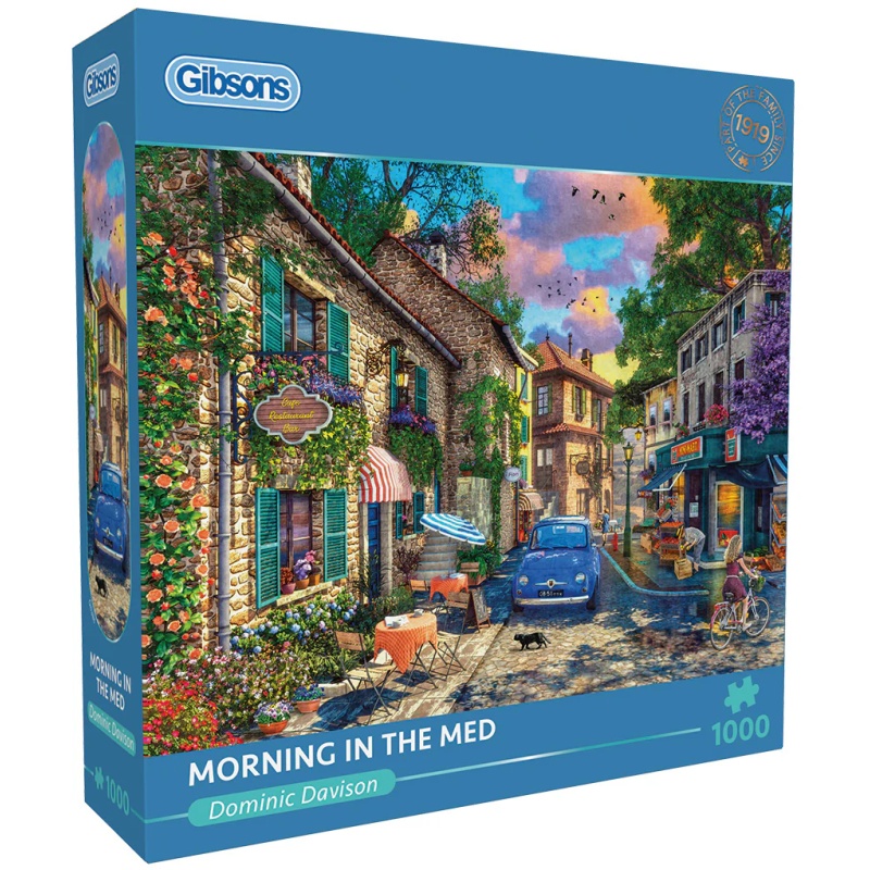 Image of Gibsons Morning in the Med 1000 Piece Puzzle In Multi