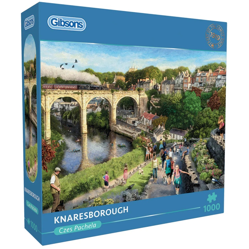 Image of Gibsons Knaresborough 1000 Piece Puzzle In Multi