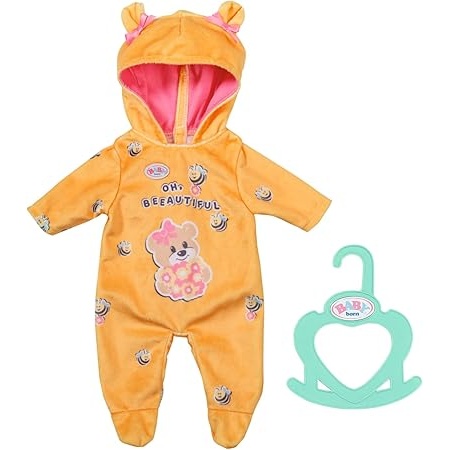 Image of Baby Born Bear Onesie 36cm In Orange
