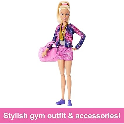 Image of Barbie Gymnastics Playset and Doll In multi