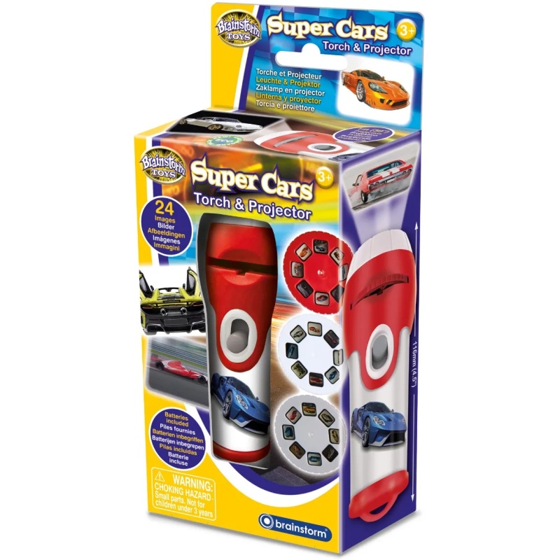 Brainstorm Super Cars Torch & Projector