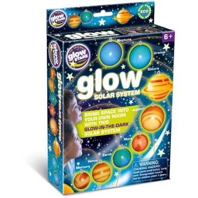 The Original Glow Stars Company Dark Brainstorm Glow Solar System