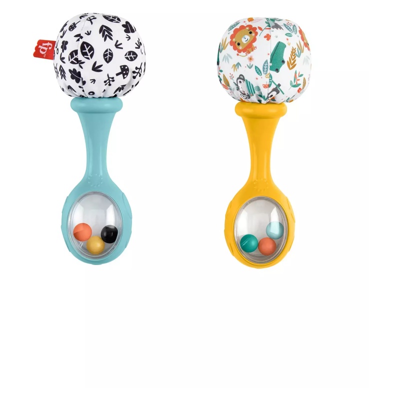 Fisher Price Black/White Rattle N Rock Maracas