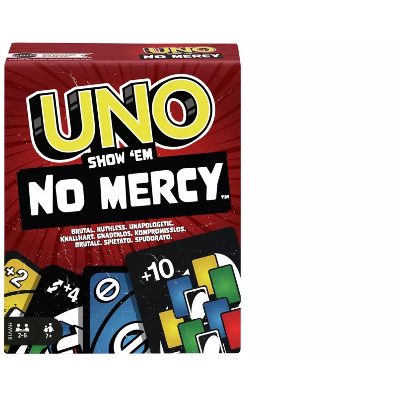 Image of Mattel UNO Show Em No Mercy Card Game In Multi