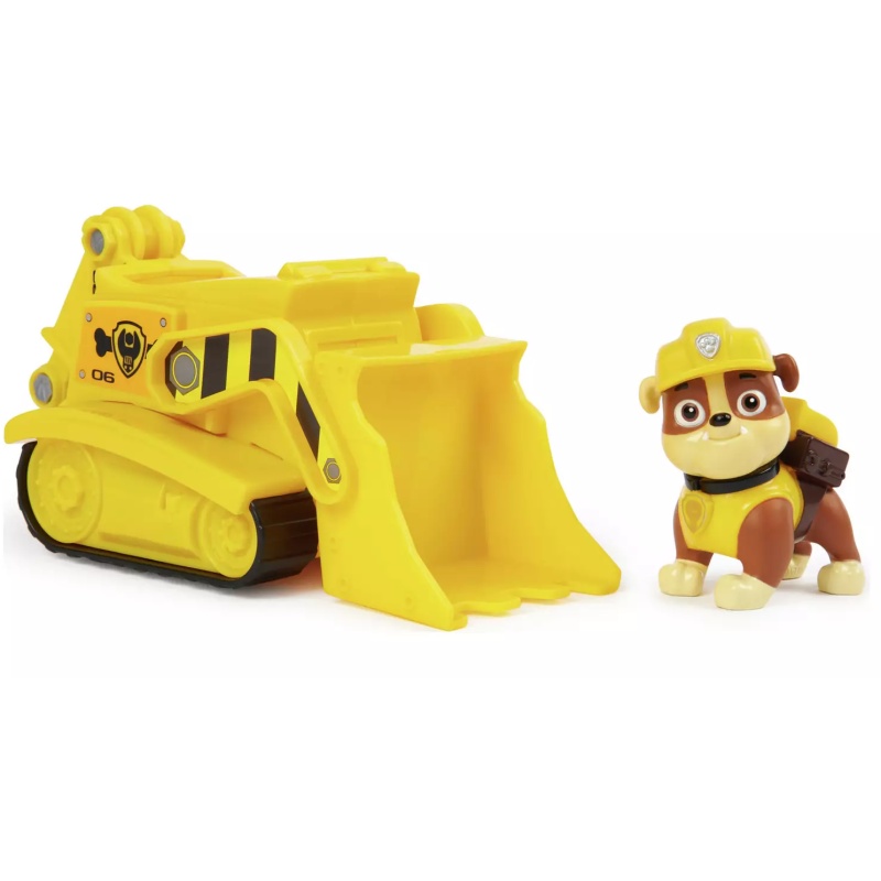 Paw Patrol, Rubble’s Bulldozer, Toy Vehicle with Collectible Action Figure, Sustainably Minded Kids’ Toys for Boys & Girls Aged 3 and Up - Image 3