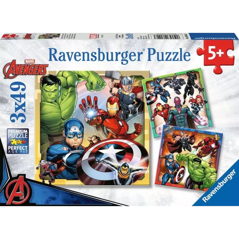 Ravensburger Avengers Assemble 3 x 49 Piece Puzzles
