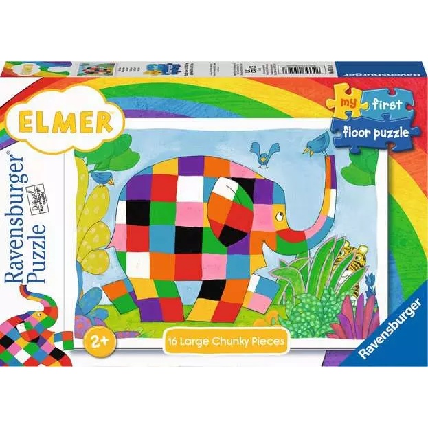 Ravensburger Elmer the Elephant My First Floor Puzzle 16 Piece