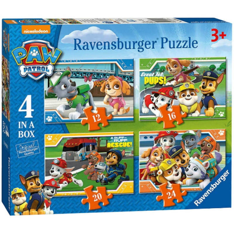 Ravensburger Ravensburger Paw Patrol 4 in a Box Puzzle
