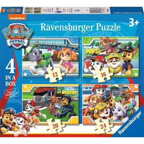 Ravensburger Paw Patrol 4 in a Box Puzzle
