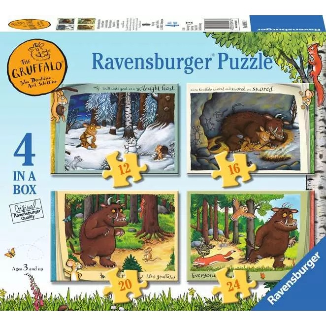 Ravensburger The Gruffalo 4 In A Box Jigsaw Puzzle