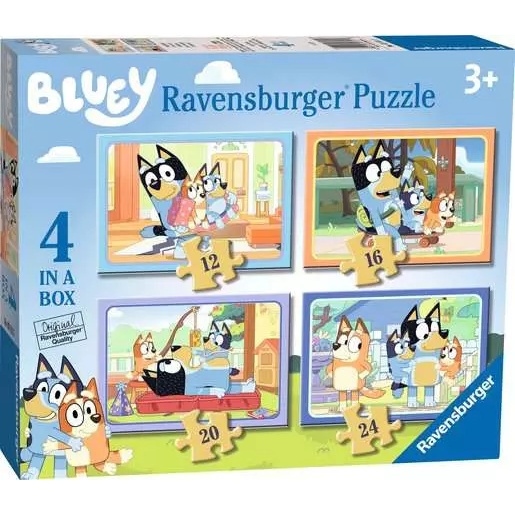 Ravensburger Bluey 4 in Box Jigsaw Puzzles for Kids Age 3 Years Up - 12, 16, 20 - Image 5