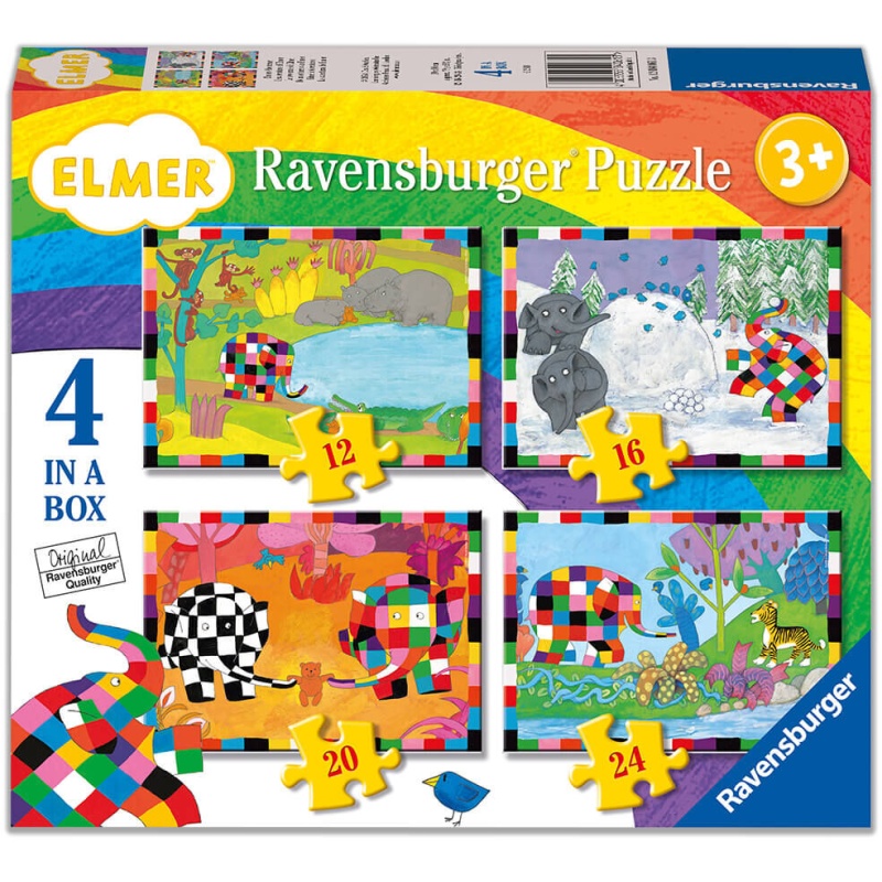 Ravensburger Ravensburger Elmer 4 in a Box Puzzle