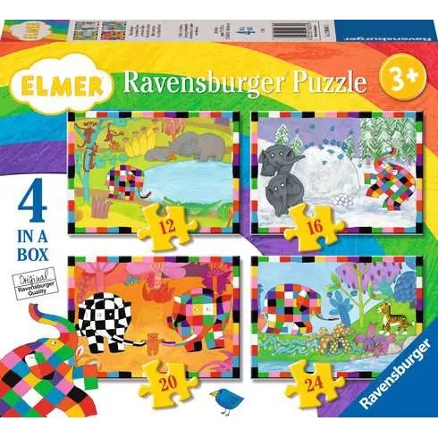 Ravensburger Elmer 4 in a Box Puzzle