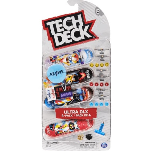 Tech Deck Tech Deck Finger Board Ultra DLX 4 Pack (Assorted Styles)