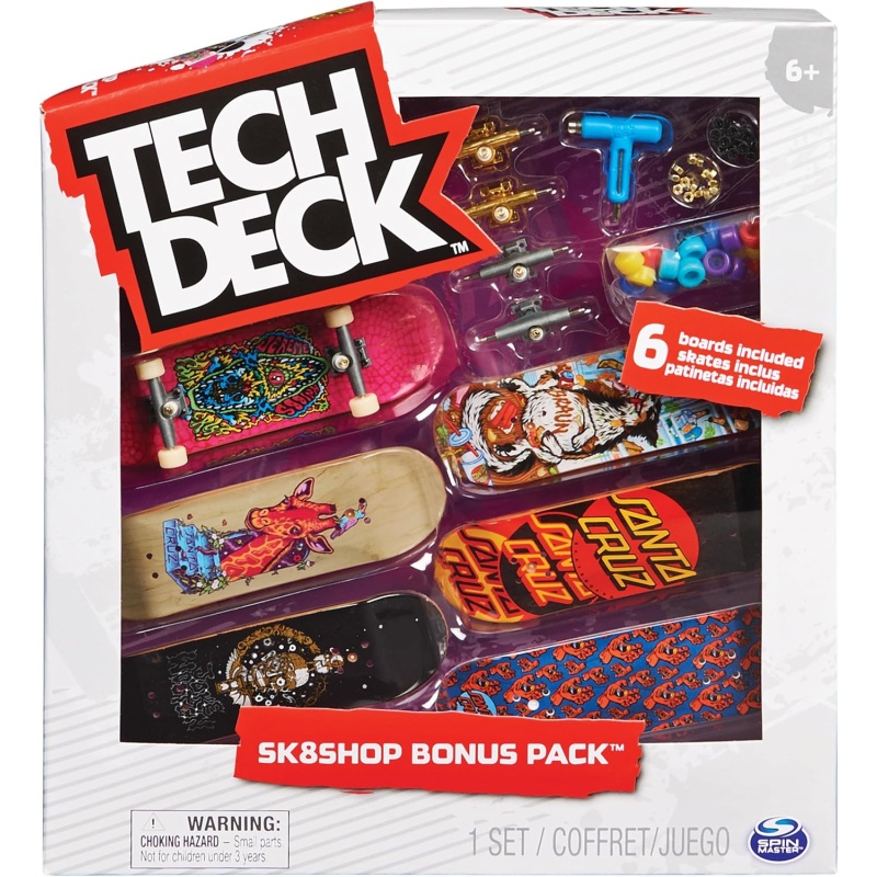 Tech Deck Golden Sk8 Shop 6 Pack Assorted Styles