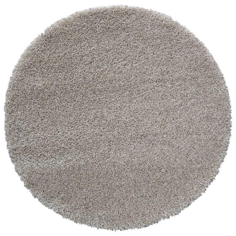 Mastercraft Mastercraft 039-001/6611 Twilight Shaggy Round Rug - Linen/Beige