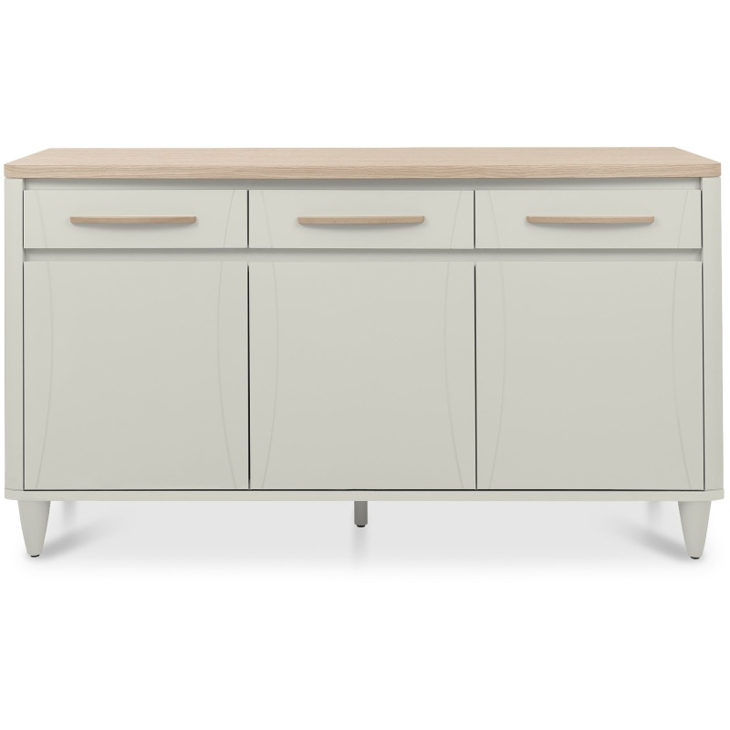Bentley Designs Grey Delta Scandi Oak And Soft Wide Sideboard