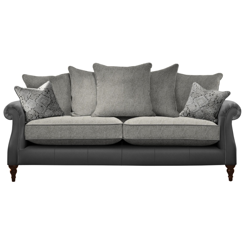 Parker Knoll Parker Knoll Eastbury Grand Pillow Back Leather/Fabric Sofa