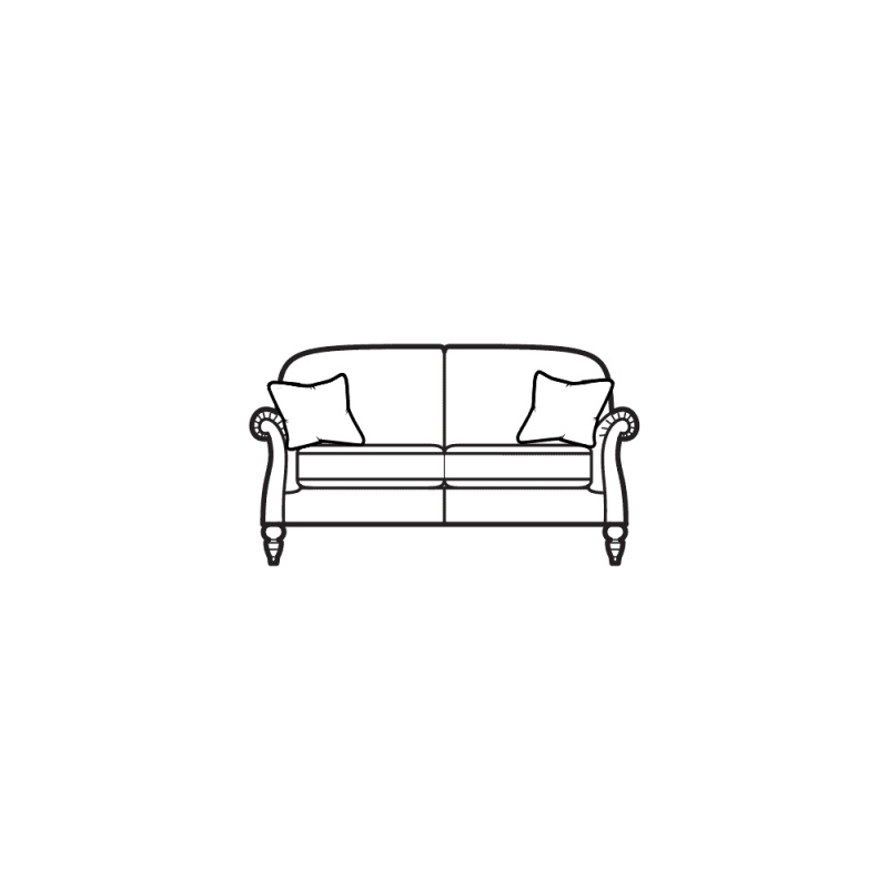 Parker Knoll Parker Knoll Eastbury Large 2 Seater Formal Back Fabric Sofa