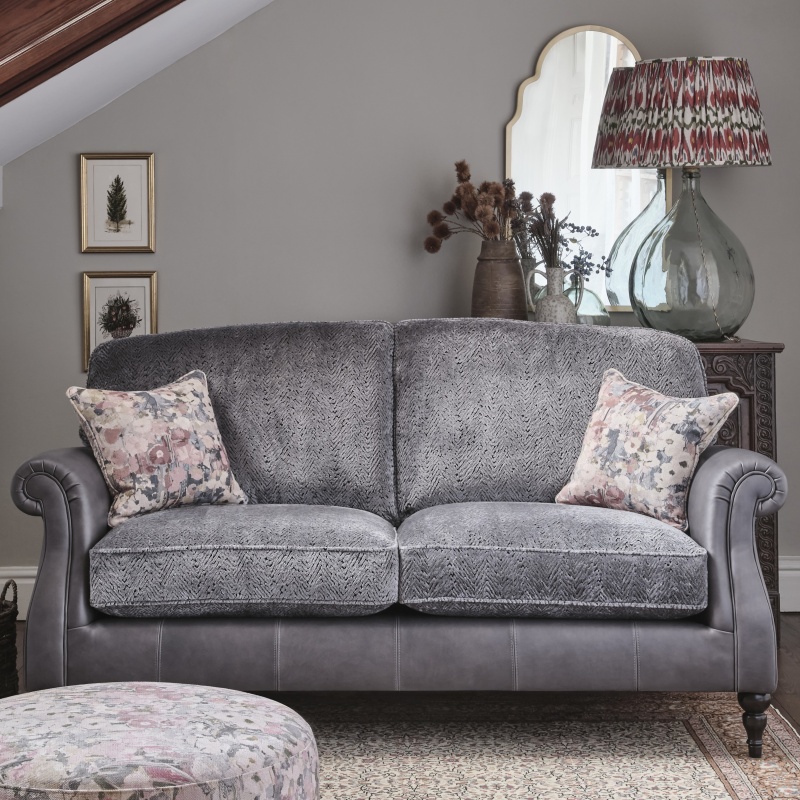 Parker Knoll Parker Knoll Eastbury Large 2 Seater Formal Back Leather/Fabric Sofa