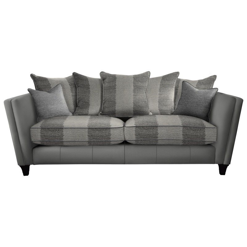 Parker Knoll Parker Knoll Harlow Grand Pillow Back Leather/Fabric Sofa