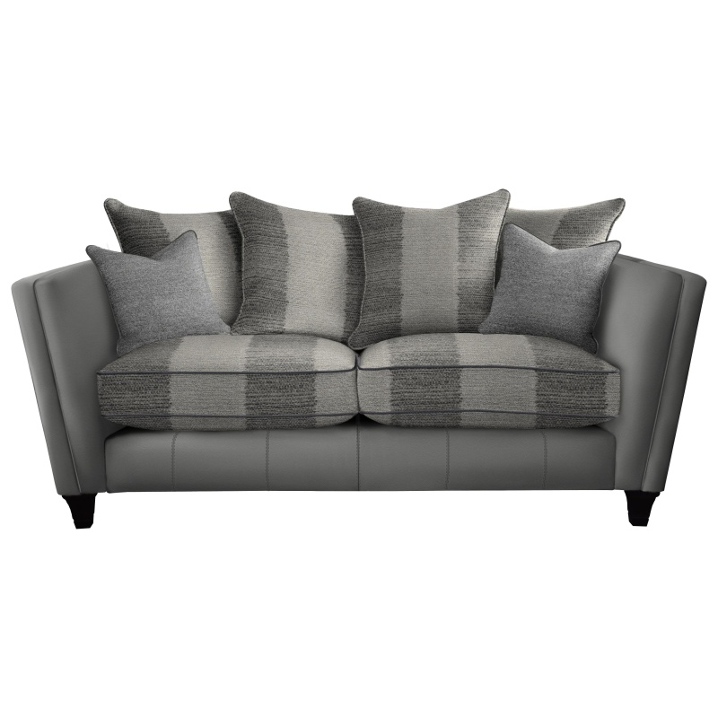 Parker Knoll Parker Knoll Harlow Large 2 Seater Pillow Back Leather/Fabric Sofa